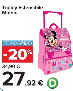 Carrefour Trolley Estensibile Minnie offerta