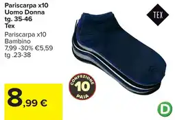 Carrefour Pariscarpa x10 Uomo Donna tg. 35-46 Tex offerta
