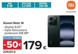 Carrefour mi Xiaomi Note 14 offerta