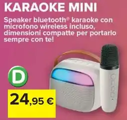 Carrefour Cellularline karaoke mini offerta