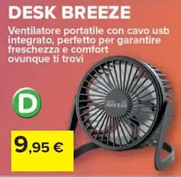 Carrefour Desk breeze ventilatore offerta