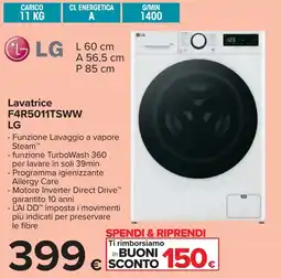 Carrefour LG Lavatrice F4R5011TSWW offerta