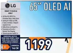 Unieuro LG SMART TV OLED AI 65B42 offerta