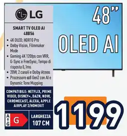 Unieuro LG SMART TV OLED AI 48B56 offerta