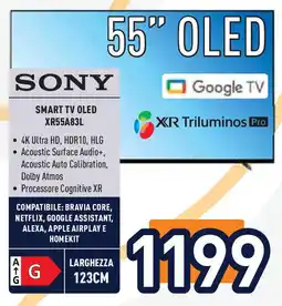 Unieuro SONY SMART TV OLED XR55A83L offerta