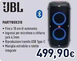 Unieuro JBL PARTYBOX310 offerta
