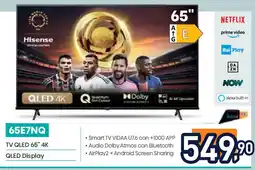 Unieuro Hisense TV QLED 65" 4K QLED Display offerta
