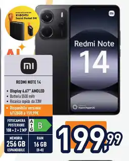 Unieuro REDMI NOTE 14 offerta