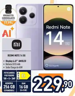 Unieuro REDMI NOTE 145G offerta