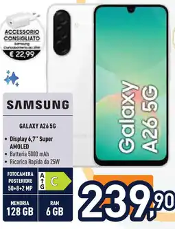 Unieuro SAMSUNG GALAXY A26 5G offerta