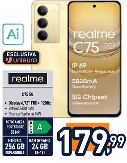 Unieuro realme C75 50 offerta