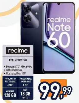 Unieuro REALME NOTE 60 offerta