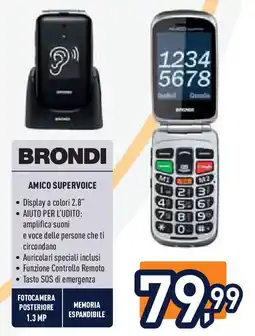 Unieuro BRONDI amico supervoice offerta