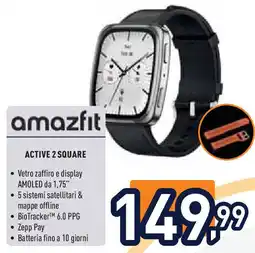 Unieuro amazfit ACTIVE 2 SQUARE offerta