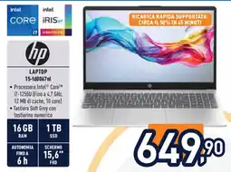 Unieuro hp LAPTOP 15-fd0067nl offerta
