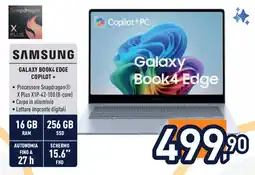 Unieuro SAMSUNG GALAXY BOOK4 EDGE COPILOT + offerta