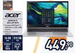 Unieuro acer ASPIRE GO 15 (AG15-42P-R5TY) offerta