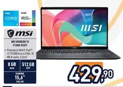 Unieuro msi MODERN 15 F13MG-022IT offerta