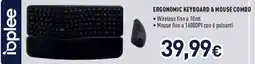 Unieuro Ioplee ergonomic keyboard & mouse combo offerta