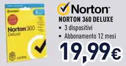 Unieuro Norton 360 deluxe offerta
