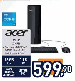 Unieuro acer ASPIRE XC-1780 offerta