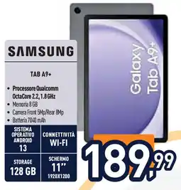 Unieuro SAMSUNG TAB A9+ offerta