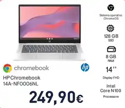 Unieuro HP Chromebook 14A-NF0006NL offerta