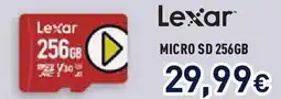 Unieuro Lexar MICRO SD 256GB offerta