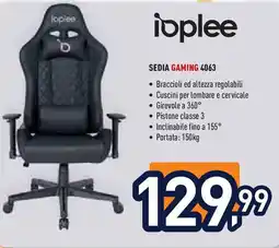 Unieuro ioplee SEDIA GAMING 4063 offerta