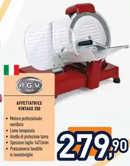Unieuro R.G.V. Affettatrice vintage 250 offerta