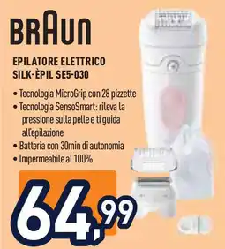Unieuro BRAUN Epilatore elettrico SILK-ÈPIL SE5-030 offerta
