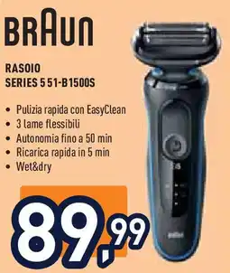 Unieuro BRAUN Rasoio Series 551-B1500S offerta