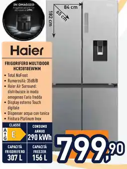 Unieuro Haier frigorifero multidoor HCR3818EWMM offerta