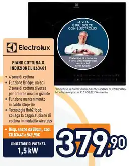 Unieuro Electrolux Piano cottura a induzione LIL63441 offerta