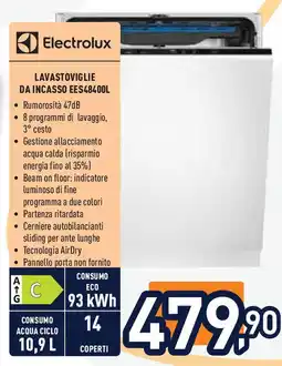 Unieuro Electrolux lavastoviglie da incasso EES48400L offerta