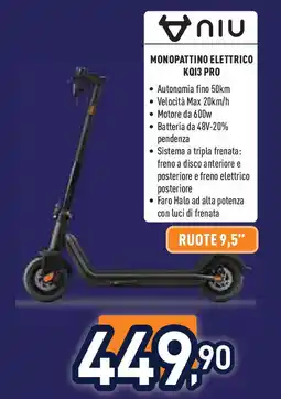 Unieuro Monopattino elettrico KQ13 PRO offerta