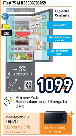 Unieuro SAMSUNG Frigorifero Combinato offerta