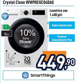 Unieuro SAMSUNG Lavatrice con 1.400 giri offerta
