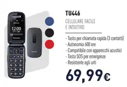 Unieuro Panasonic cellulare facile e intuitivo TU446 offerta