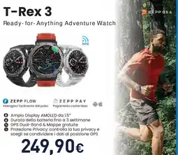 Unieuro Amazfit T-Rex 3 offerta