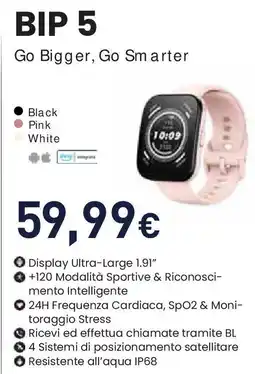 Unieuro Amazfit BIP 5 offerta