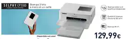 Unieuro SELPHY CP1500 Stam pa 3 foto a meno di un caffè offerta