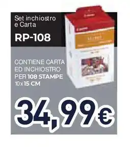 Unieuro Set inchiostro e Carta RP-108 offerta