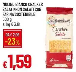 IperFamila Mulino bianco cracker salati/non salati con farina sostenibile offerta