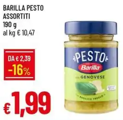 IperFamila Barilla pesto assortiti offerta