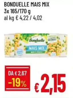 IperFamila Bonduelle mais mix offerta