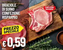 IperFamila Braciole di suino confezione risparmio offerta