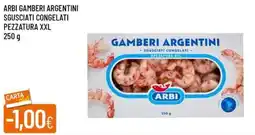 IperFamila Arbi gamberi argentini sgusciati congelati pezzatura XXL offerta