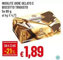 IperFamila Insolite gioie gelato e biscotto trigusto offerta