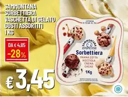 IperFamila Sammontana sorbettiera vaschetta di gelato gusti assortiti offerta